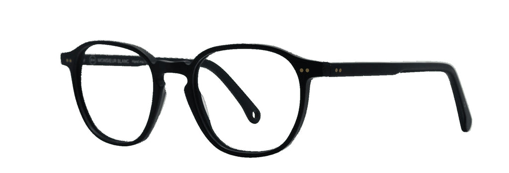 Bastien 163 — MATTE BLACK, three-quarter view