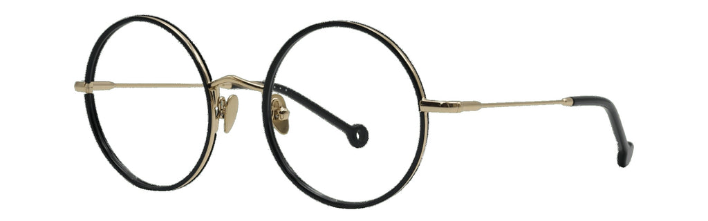 Laetitia 312 — Pale Gold / Black, three-quarter view