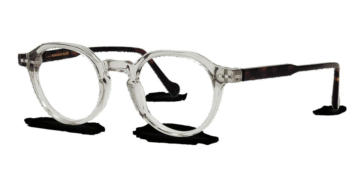 Maxime 769 — Smoked Crystal / Tortoiseshell, three-quarter view