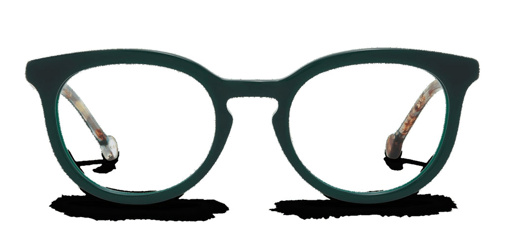 Clotilde 827 — Green / Green Turtle Shell, front view