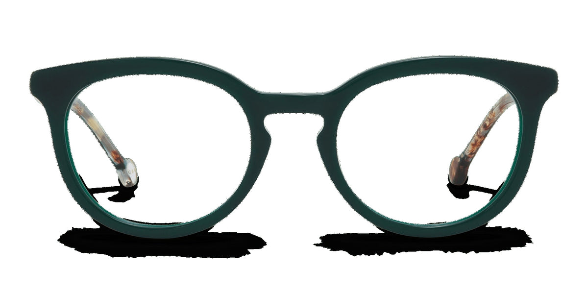 Clotilde 827 — Green / Green Turtle Shell, front view
