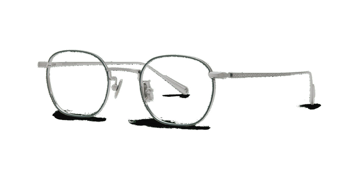 Pablo 893 — ANTIQUE PALLADIUM / MATTE GREEN, three-quarter view