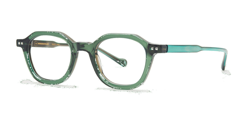 Marcell 781 — GREEN / TAUPE, three-quarter view