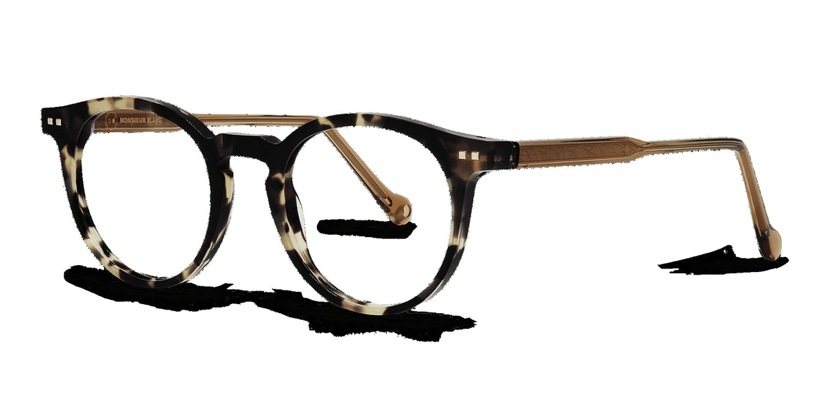Brice 761 — Dark Tortoiseshell / Amber, three-quarter view