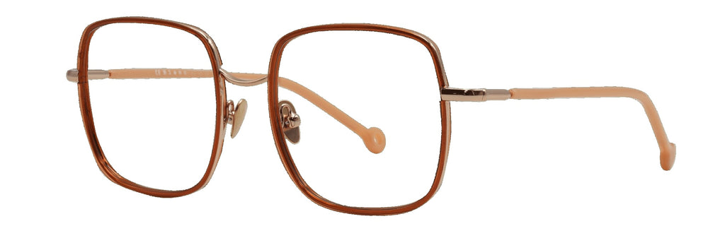 Sabra 445 — ROSE GOLD / BRICK, three-quarter view
