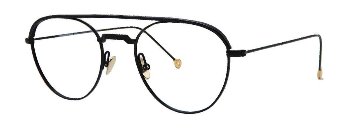 Aristid 360 — BLACK LEATHER BLACK, three-quarter view