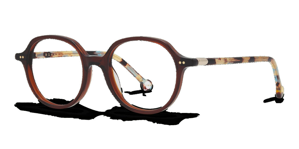 Nina 829 — Brown / Yellow Turquoise, three-quarter view