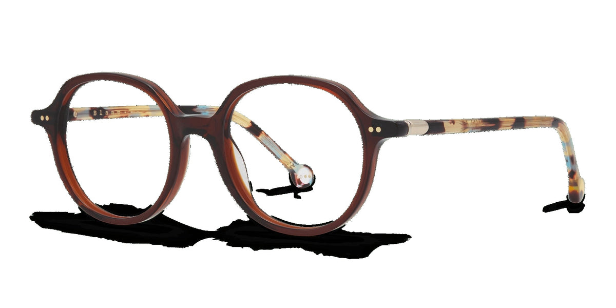 Nina 829 — Brown / Yellow Turquoise, three-quarter view