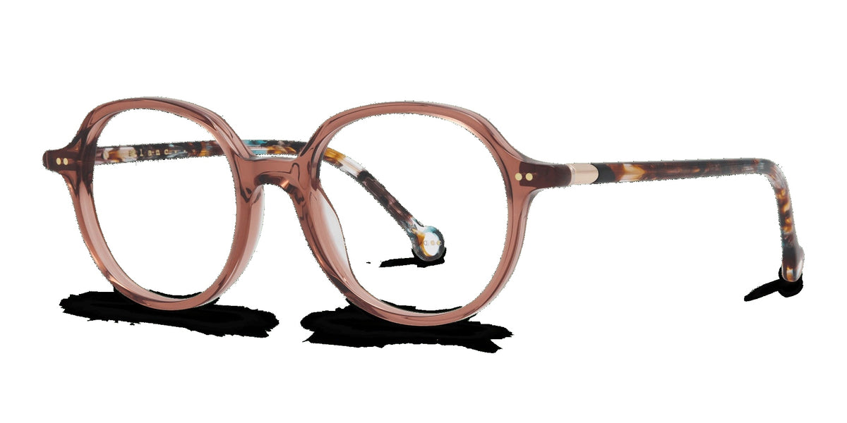 Nina 830 — Brown Rose / Tortoise, three-quarter view