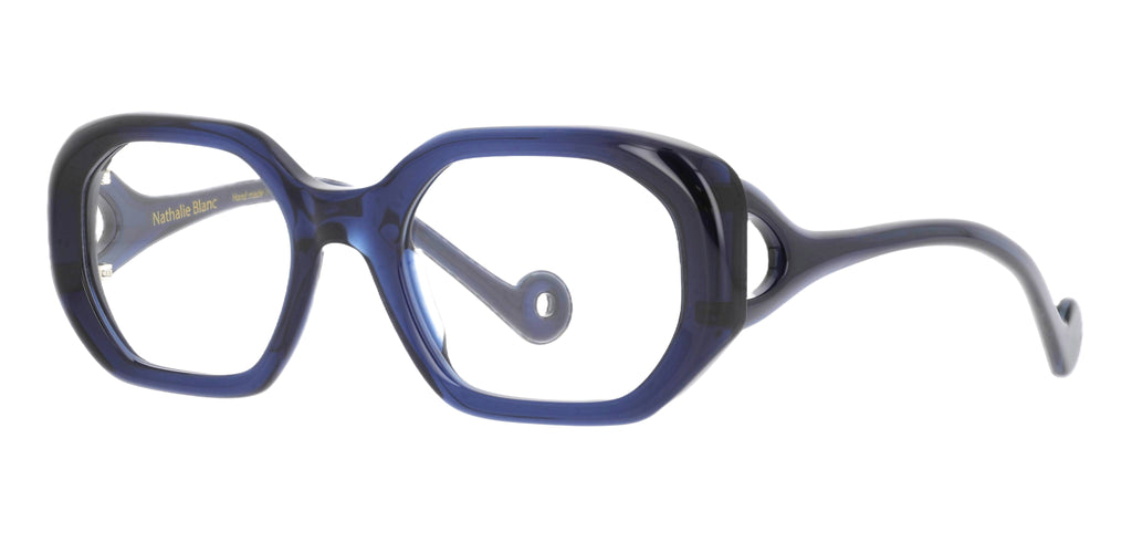 Nathalie Blanc Péri BL68 — Bleu foncé translucide — white background