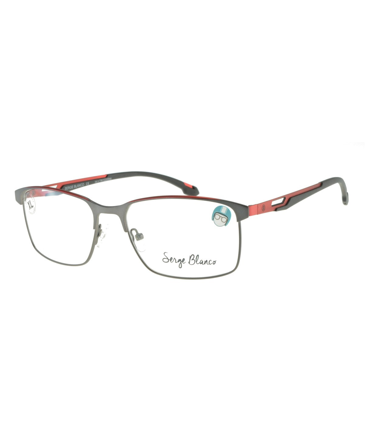 Serge Blanco BO146_2 — RED/GUN METAL, front view