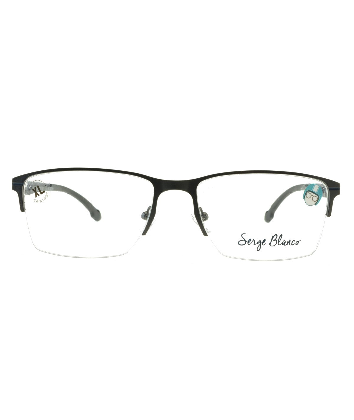 Serge Blanco BO225_3 — BLUE/GUN METAL, front view