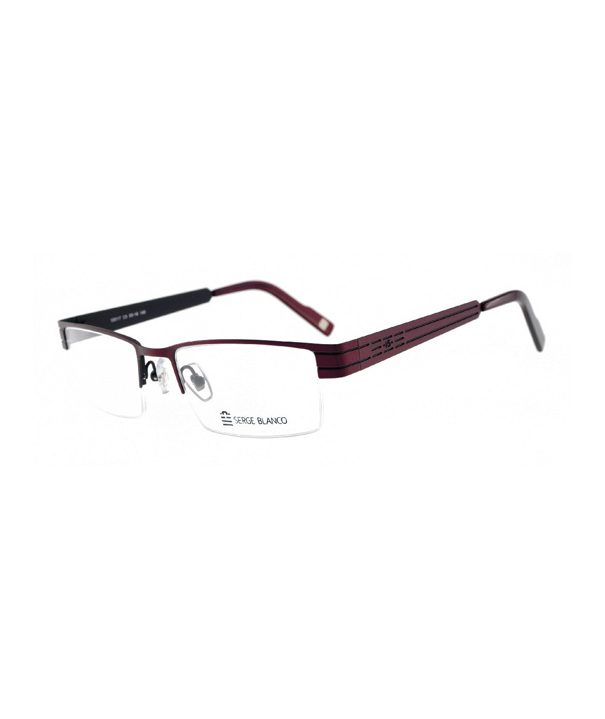 Serge Blanco SB517_5 — BURGUNDY/BLACK, front view