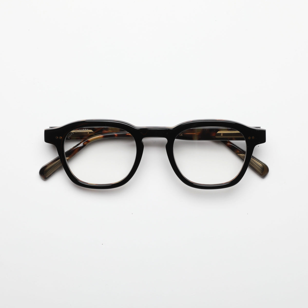 Steve McQueen Bandito Optical 002 – Black & Tortoise – front view