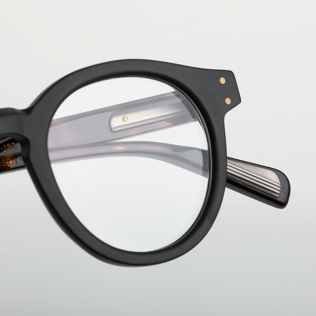 Steve McQueen Bud Optical M-172 Matte Black & Tortoise Temples - angle 2