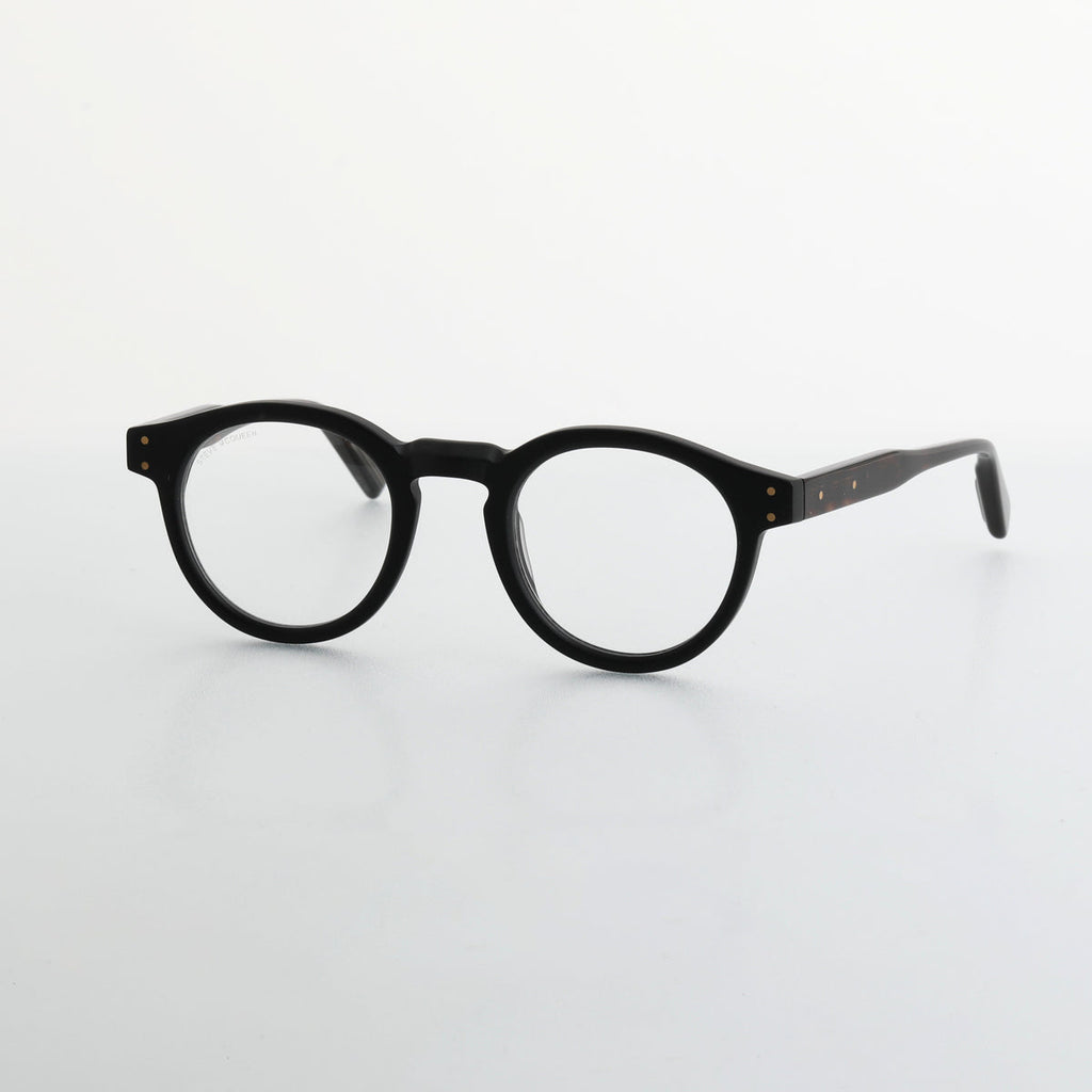 Steve McQueen Bud Optical M-172 Matte Black & Tortoise Temples - angle 3