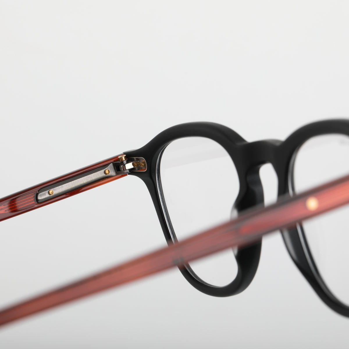 Steve McQueen Getaway Optical M-172 Matte Black & Tortoise Temples - angle 2