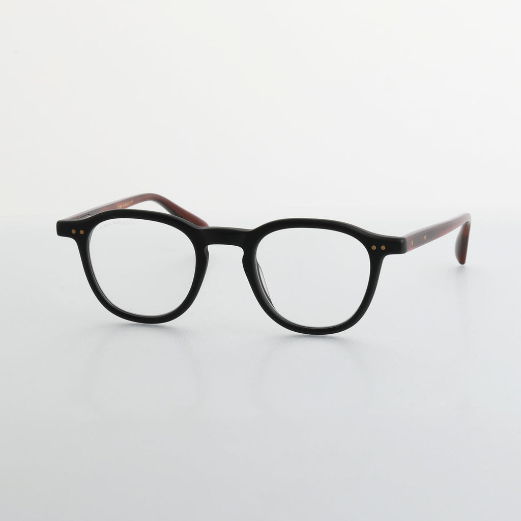 Steve McQueen Getaway Optical M-172 Matte Black & Tortoise Temples - angle 3