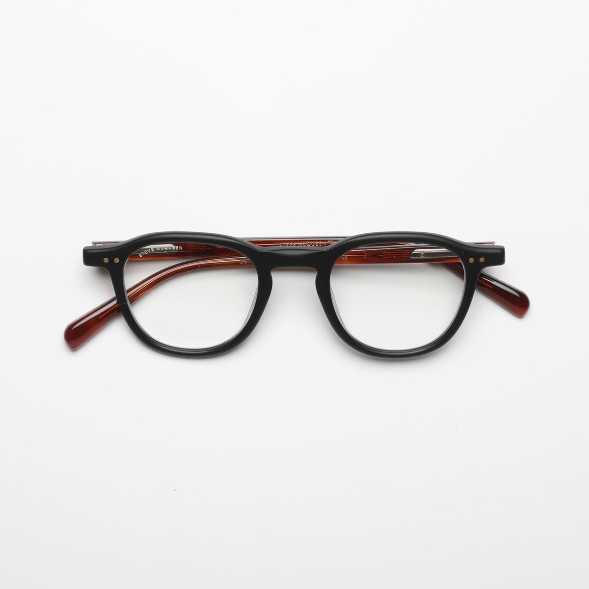 Steve McQueen GETAWAY Optical M-172 — Matte Black & Tortoise Temples