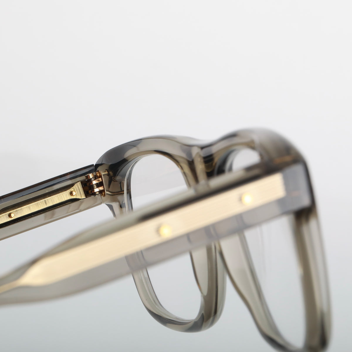 Steve McQueen Henri Optical 131 Crystal Grey Khaki - angle 2