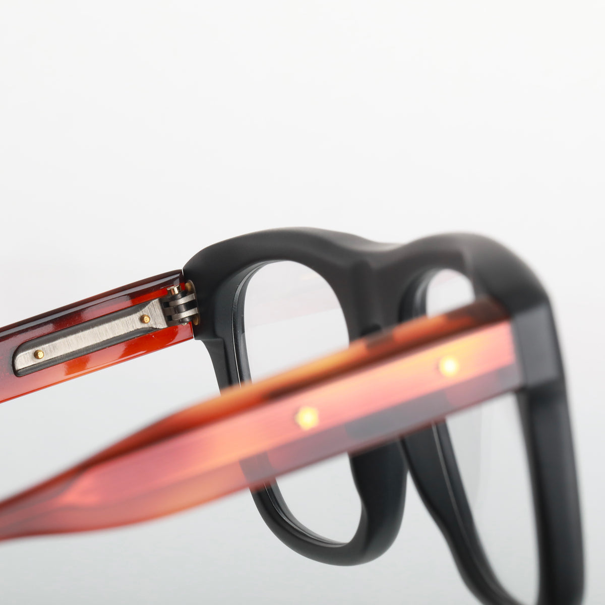 Steve McQueen Henri Optical 172 Matte Black & Tortoise Temples - angle 2