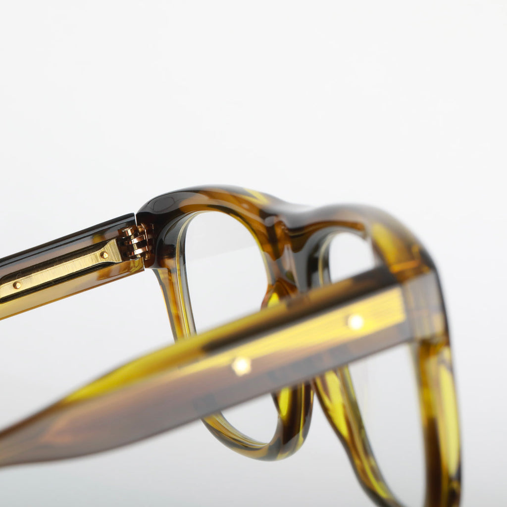 Steve McQueen Henri Optical 182 Jaspe Yellow Khaki - angle 2