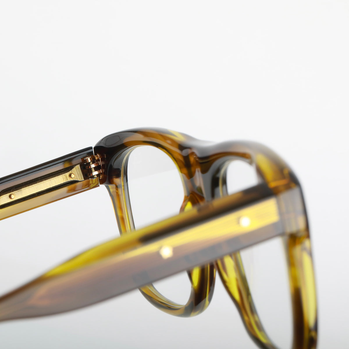 Steve McQueen Henri Optical 182 Jaspe Yellow Khaki - angle 2