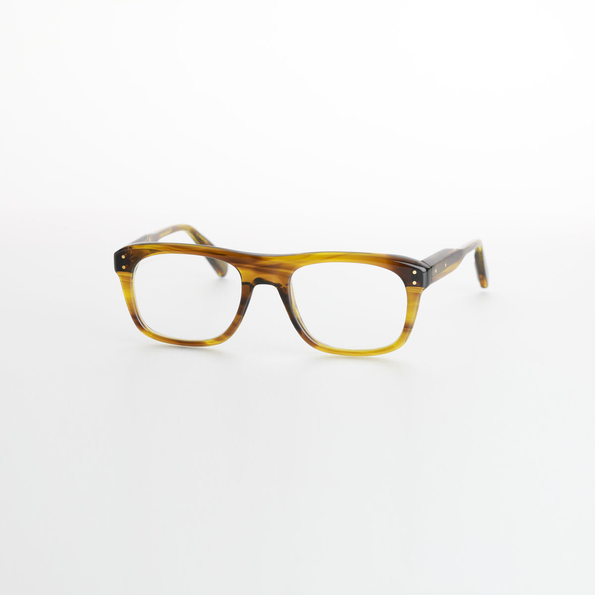 Steve McQueen Henri Optical 182 Jaspe Yellow Khaki - angle 4