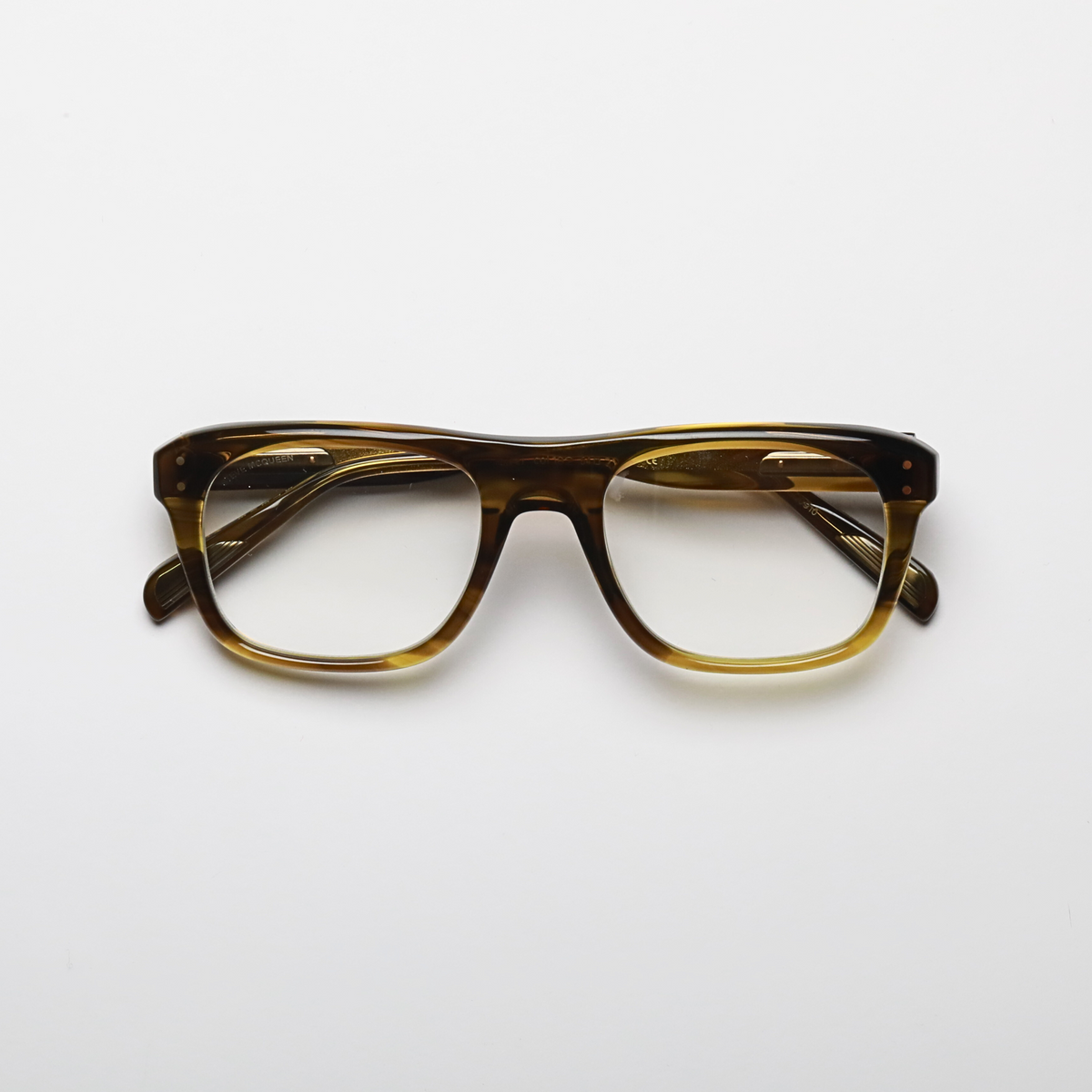 Steve McQueen HENRI Optical 182 — Jaspe Yellow Khaki