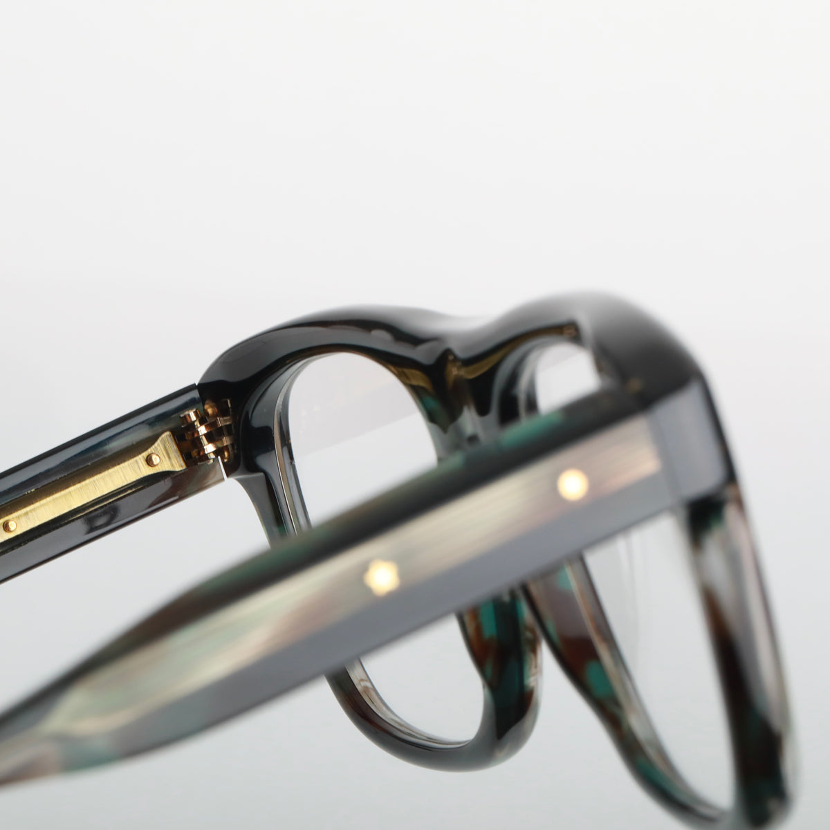 Steve McQueen Henri Optical 186 Jaspe Blue Green - angle 2
