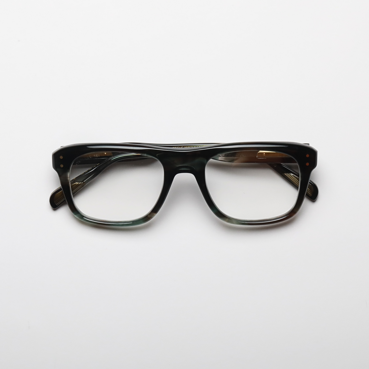 Steve McQueen HENRI Optical 186 — Jaspe Blue Green