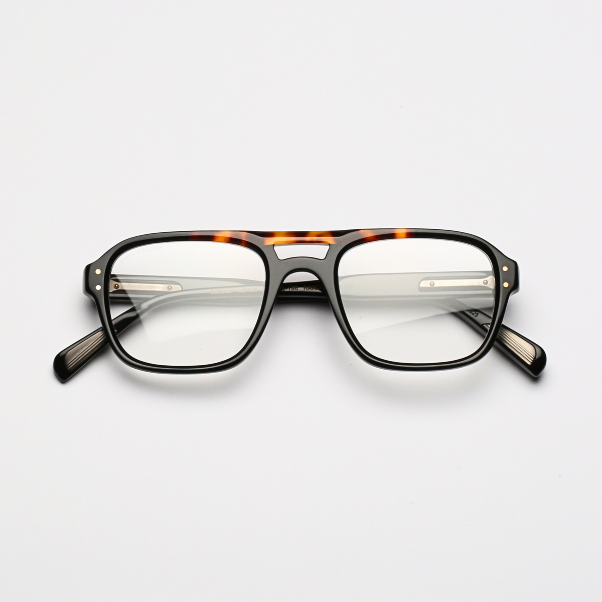 Steve McQueen Seducer optical 124 — Black & Tortoise Front Bar
