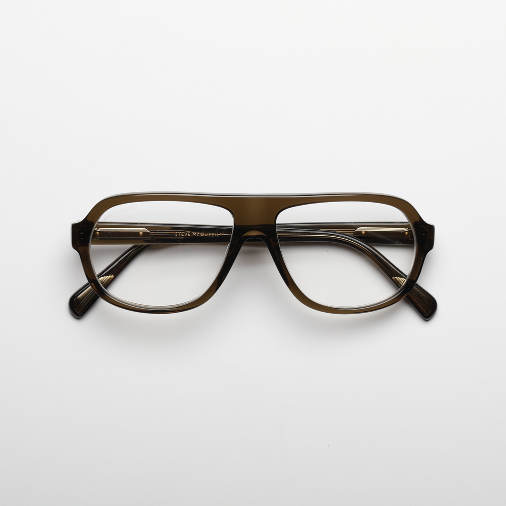 Steve McQueen Solar Racing Optical C-005 — Crystal Khaki