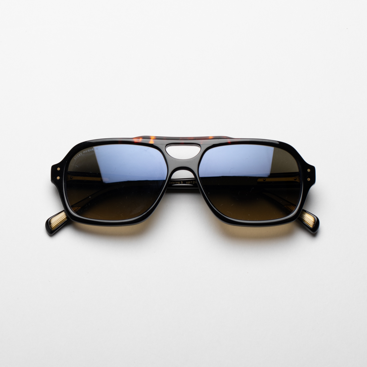 Steve McQueen SEBRING SUN 124 — Black & Tortoise Front Bar