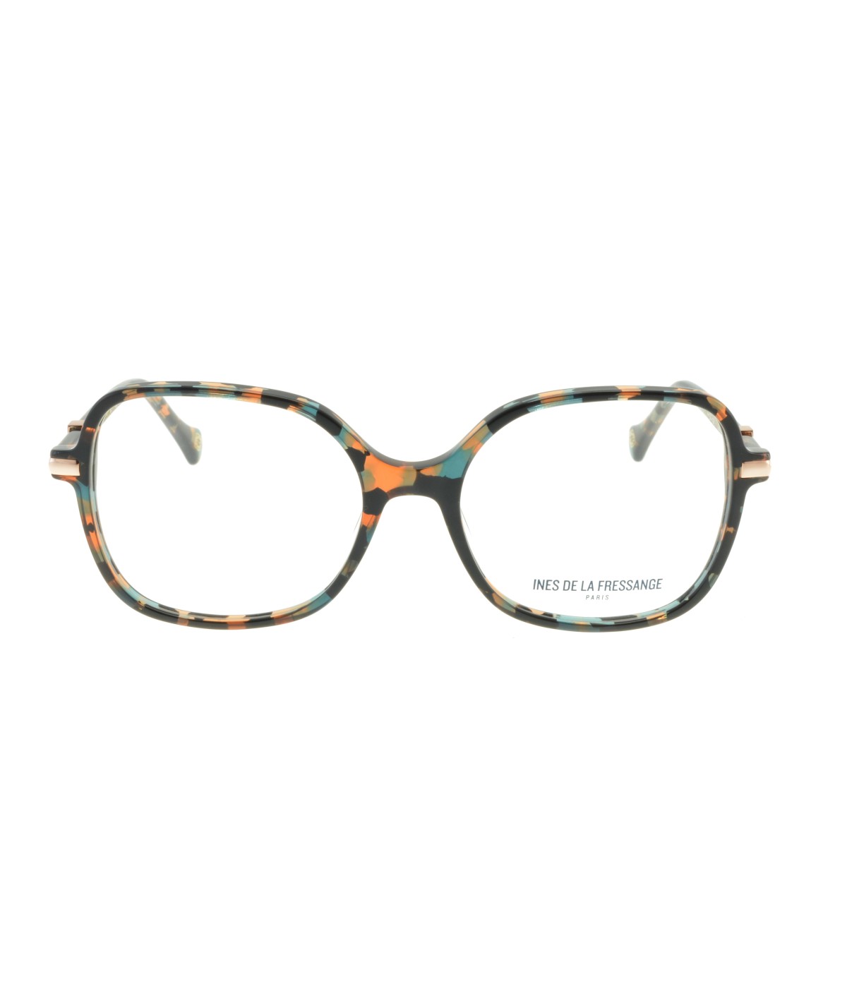 Victorine VICT_3 — Écaille bleu orange, vue de face