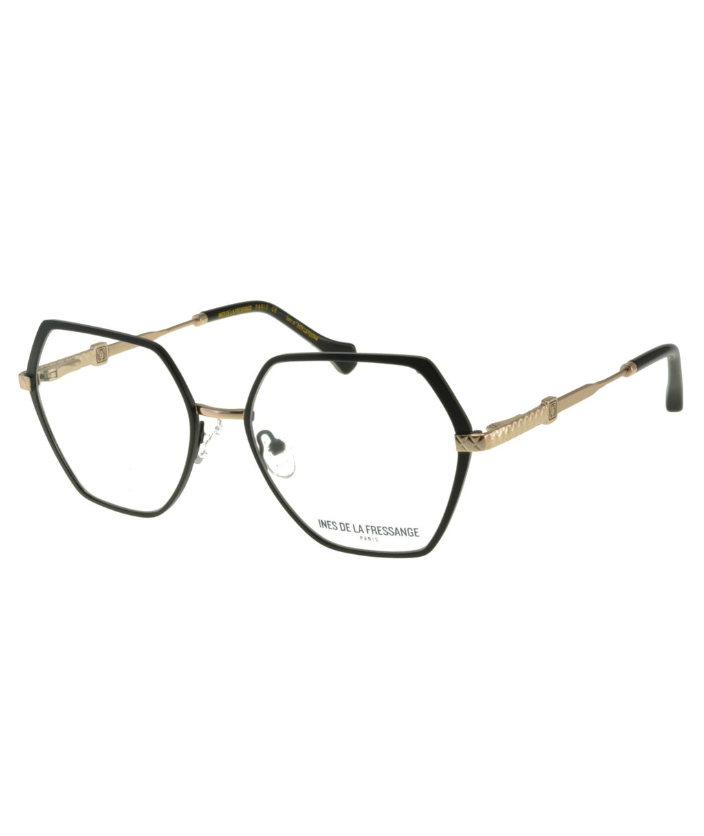 Inès de la Fressange Paris ANNA c1 black / rose gold eyeglass frame