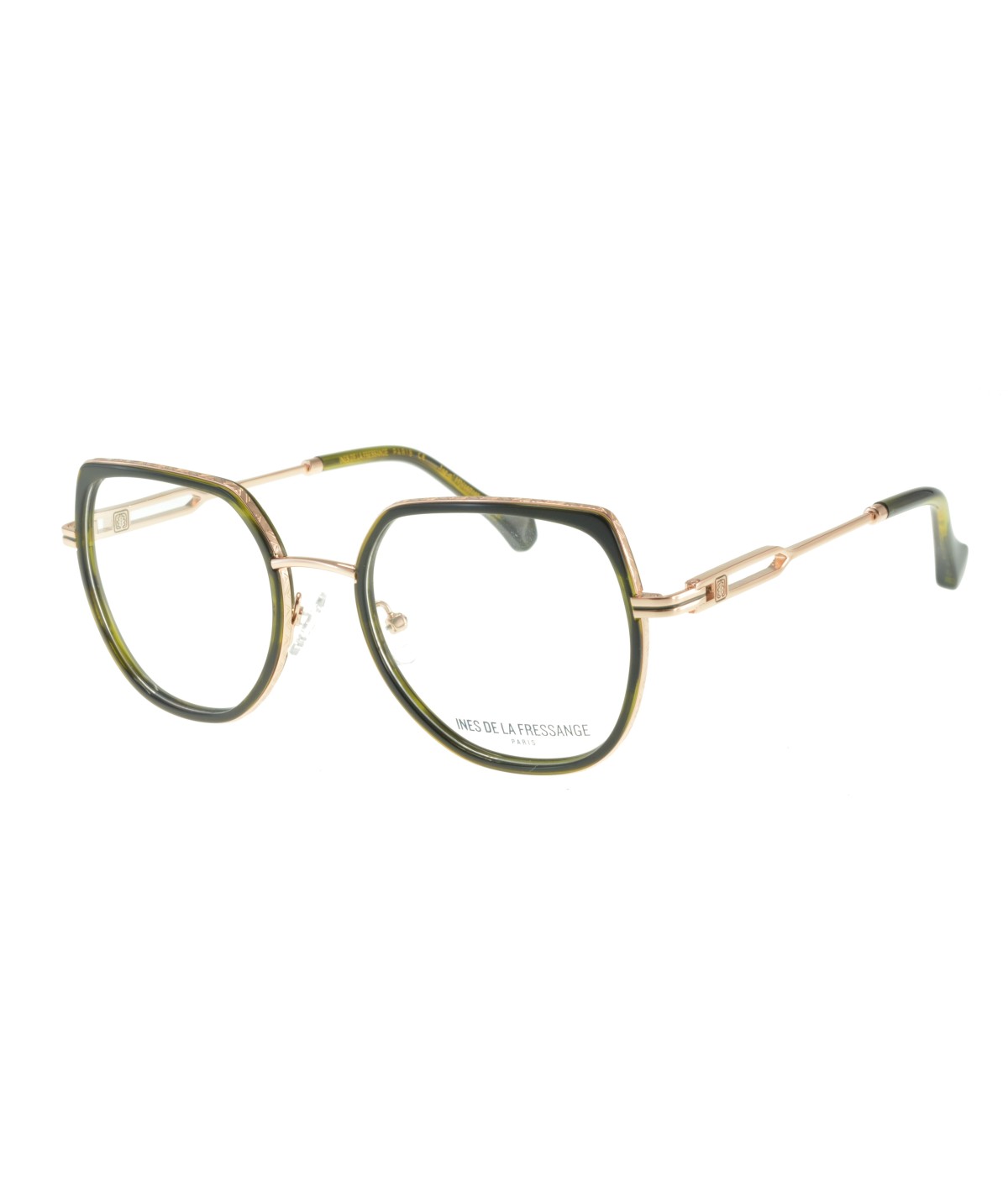 Inès de la Fressange Paris CAROLE (C2) GREEN MARBLE eyeglass frame