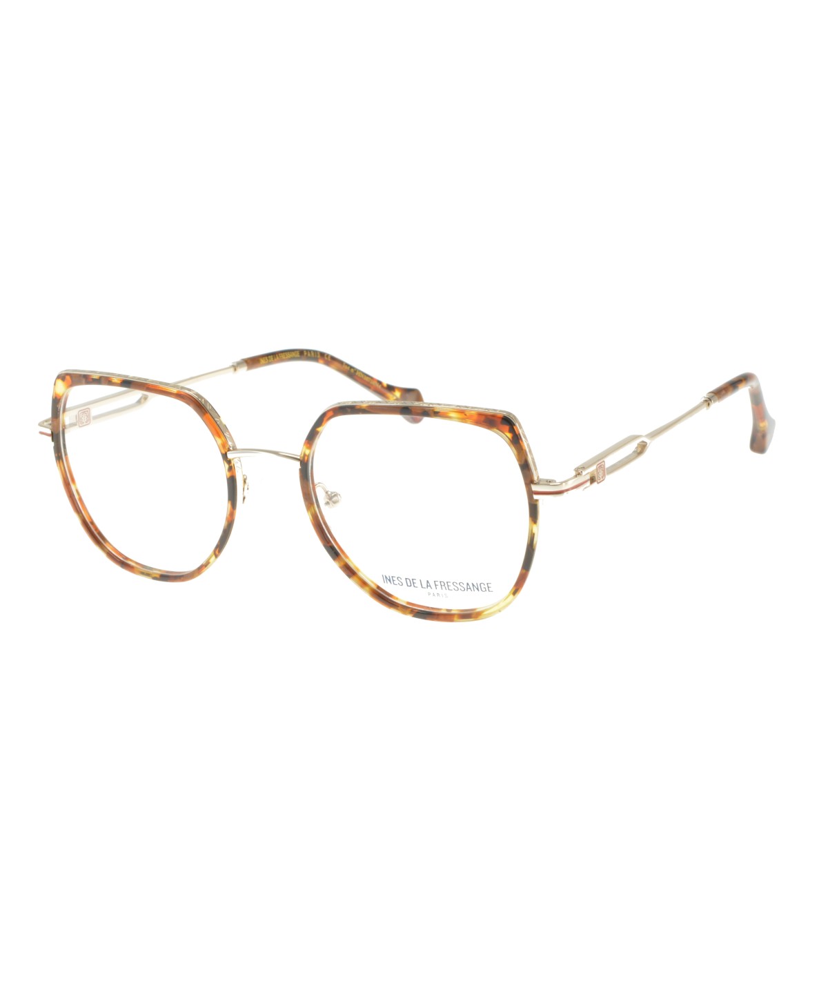 Inès de la Fressange Paris CAROLE (C4) BROWN TEXTURE eyeglass frame