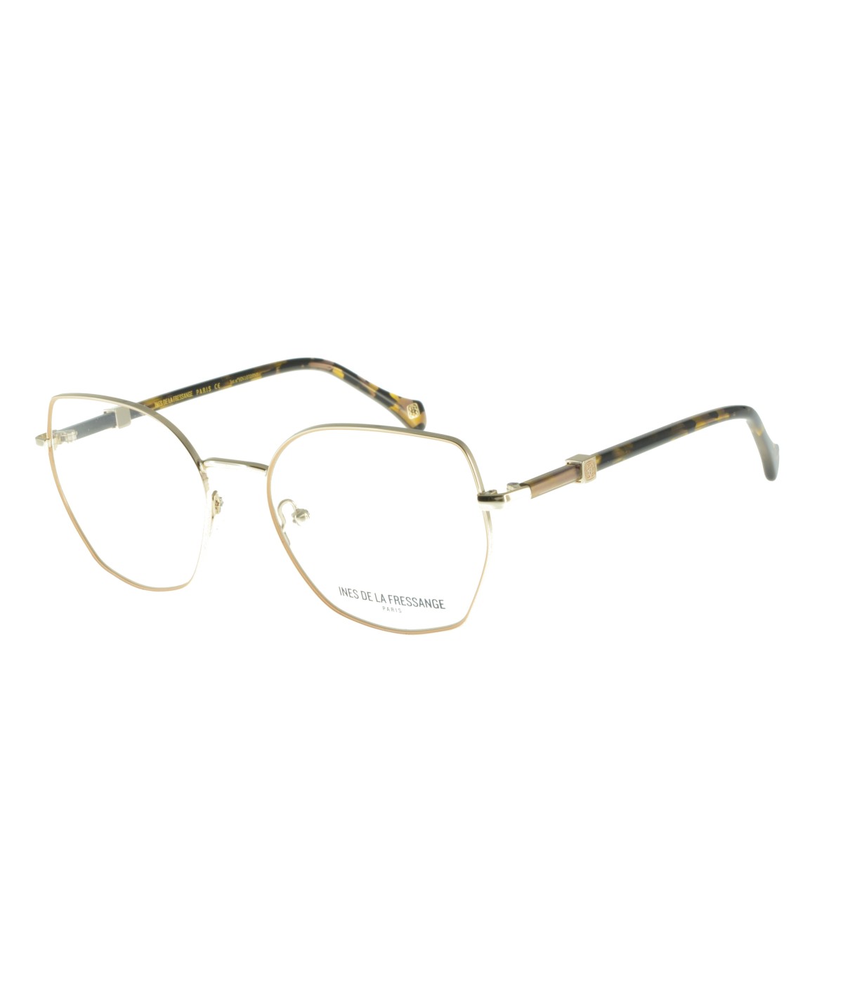 Inès de la Fressange Paris CECILE c2 beige / gold eyeglass frame