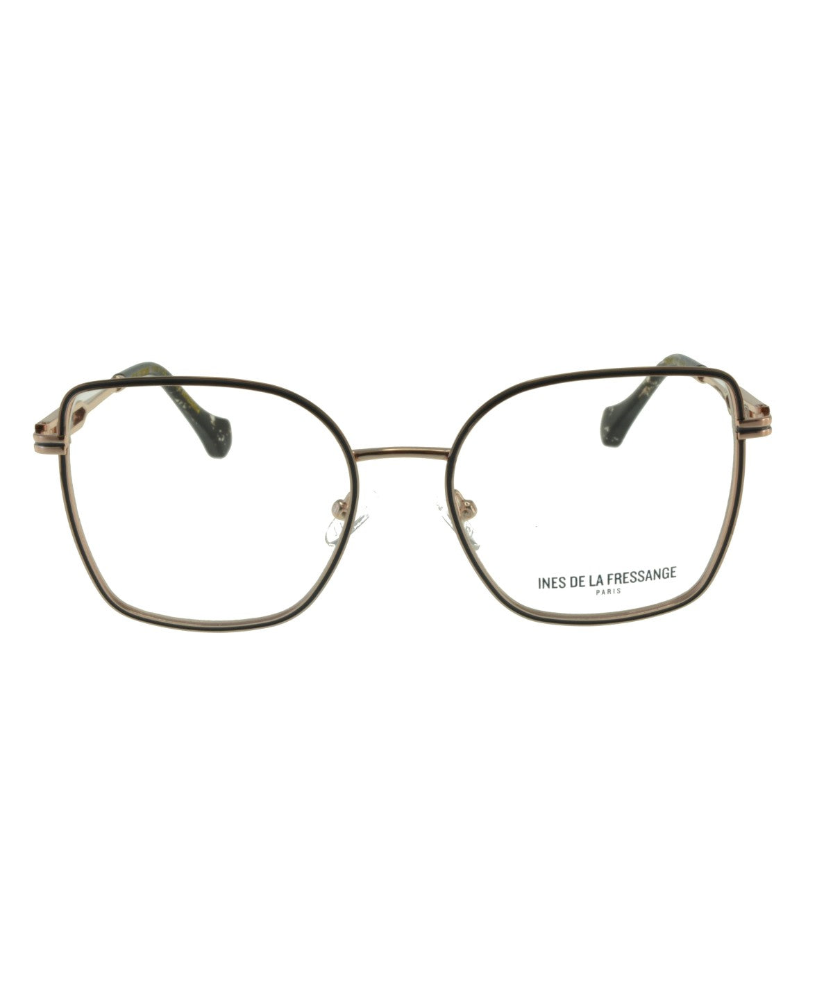 Inès de la Fressange Paris CELINE c1 grey / rose gold eyeglass frame – front view