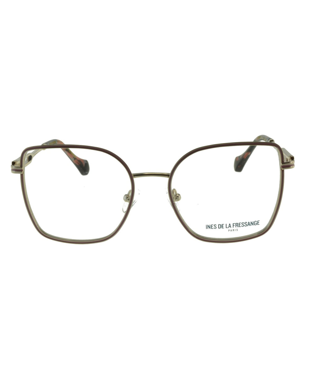 Inès de la Fressange Paris CELINE (C2) PINK / GOLD eyeglass frame – front view