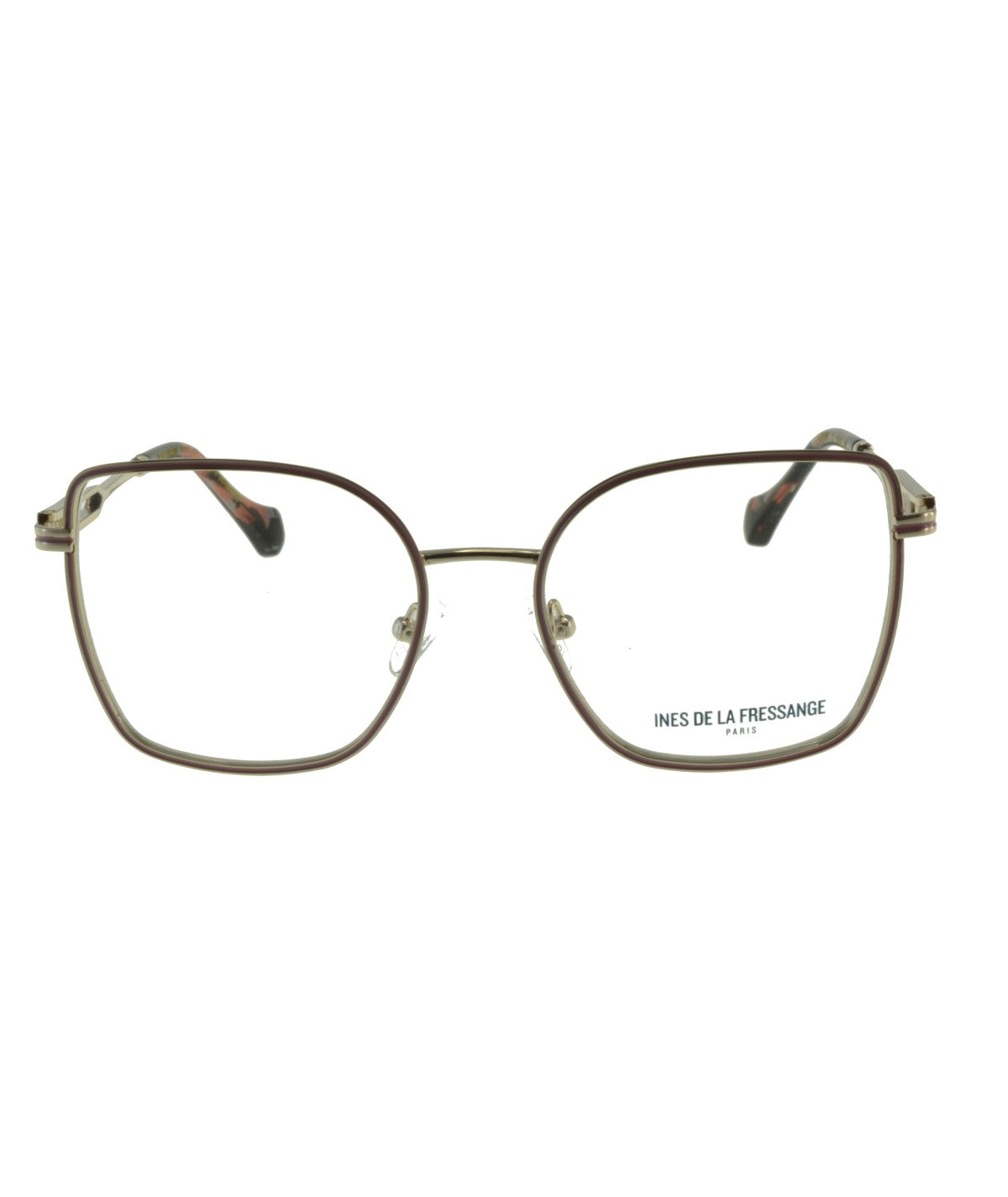 Inès de la Fressange Paris CELINE (C2) PINK / GOLD eyeglass frame – front view