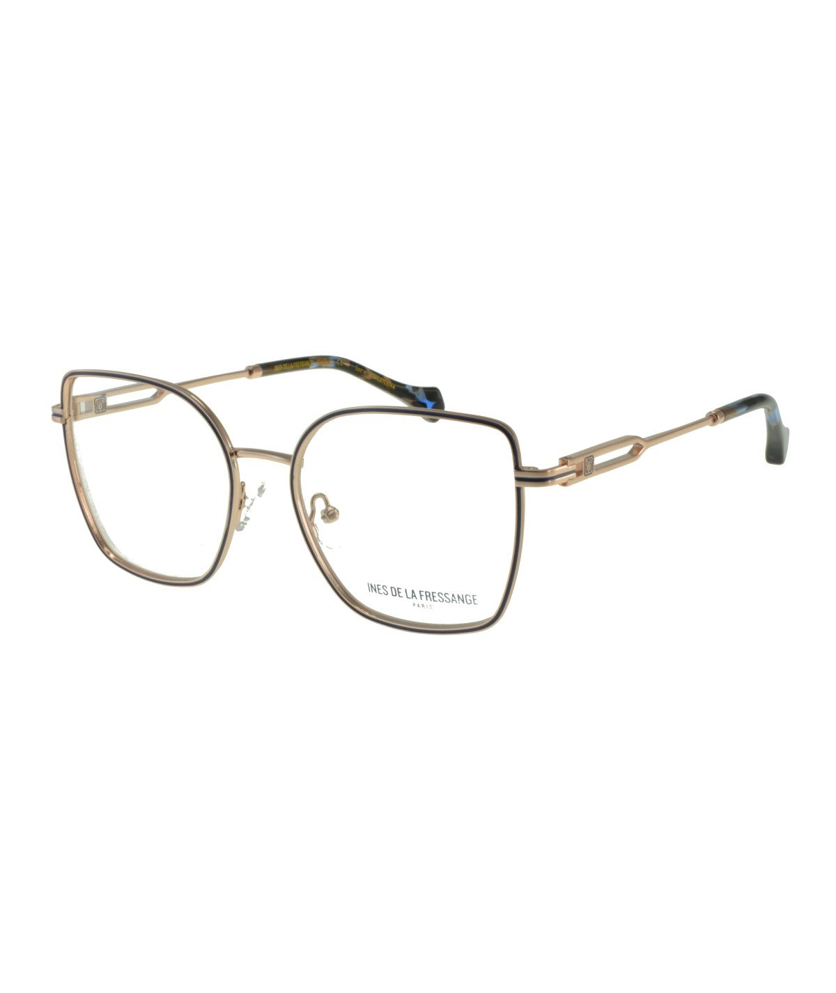 Inès de la Fressange Paris CELINE (C3) BLUE / GOLD eyeglass frame