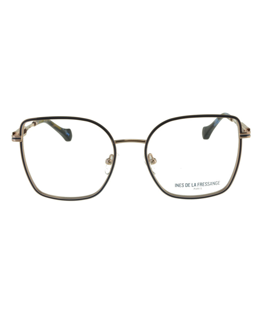 Inès de la Fressange Paris CELINE (C3) BLUE / GOLD eyeglass frame – front view