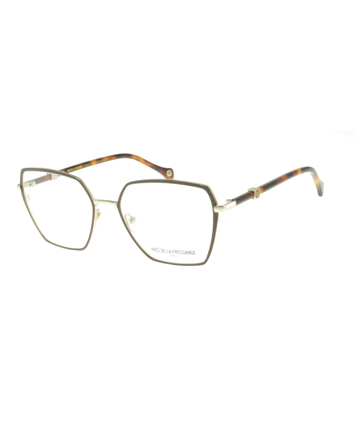 Inès de la Fressange Paris CORINNE (C2) BROWN / GOLD eyeglass frame