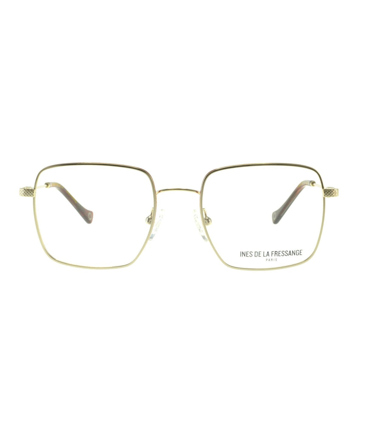 Inès de la Fressange Paris HELOISE c1 gold eyeglass frame – front view