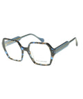 Inès de la Fressange Paris JUDITH c1 blue marble eyeglass frame