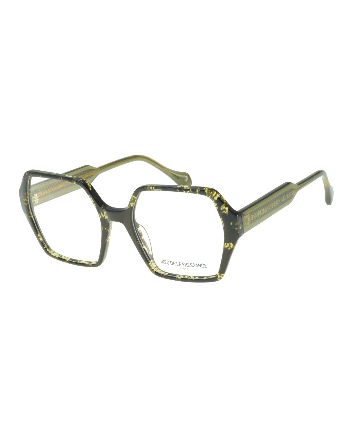Inès de la Fressange Paris JUDITH (C2) GREEN MARBLE eyeglass frame