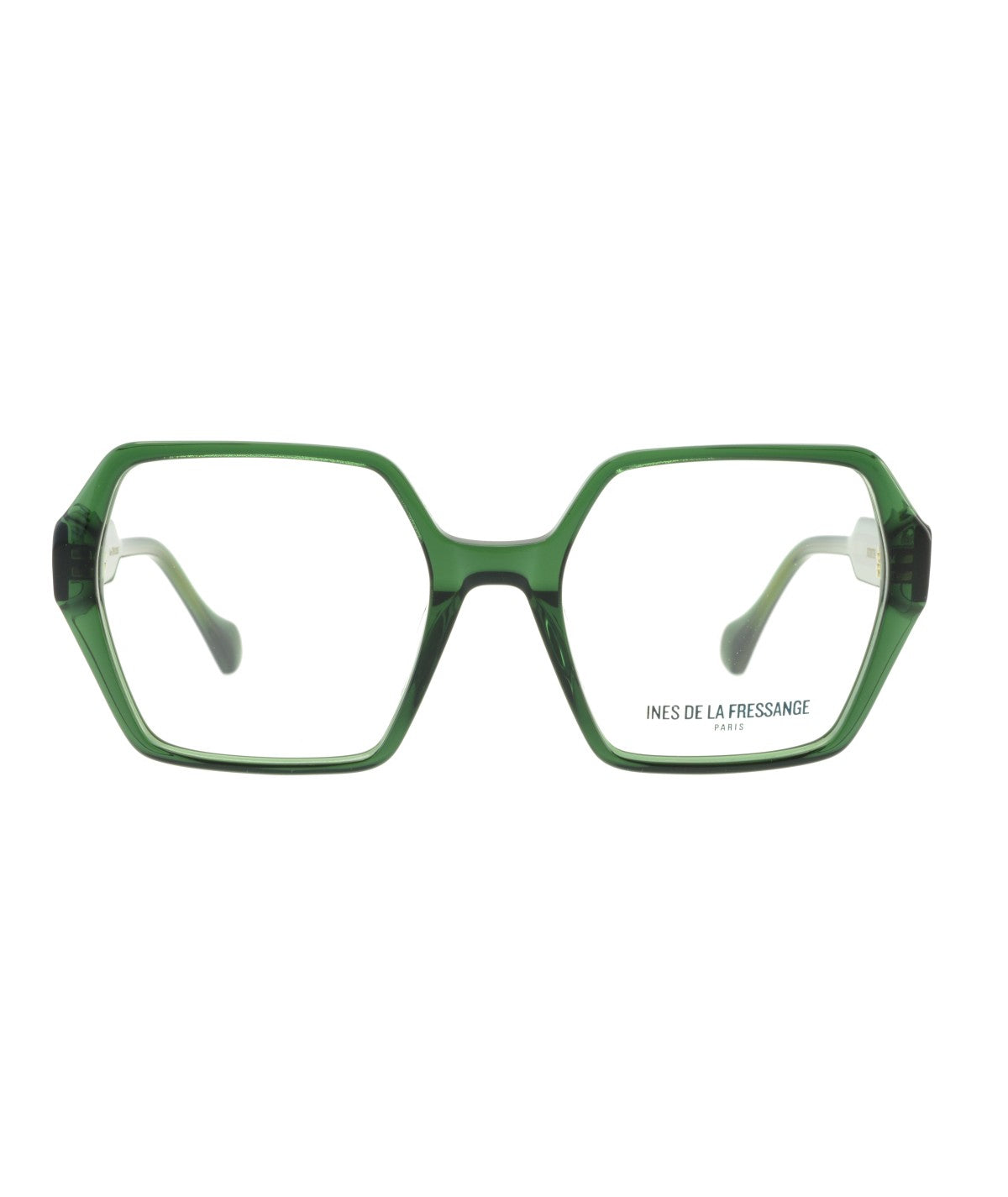 Inès de la Fressange Paris JUDITH (C4) GREEN CRYSTAL eyeglass frame – front view