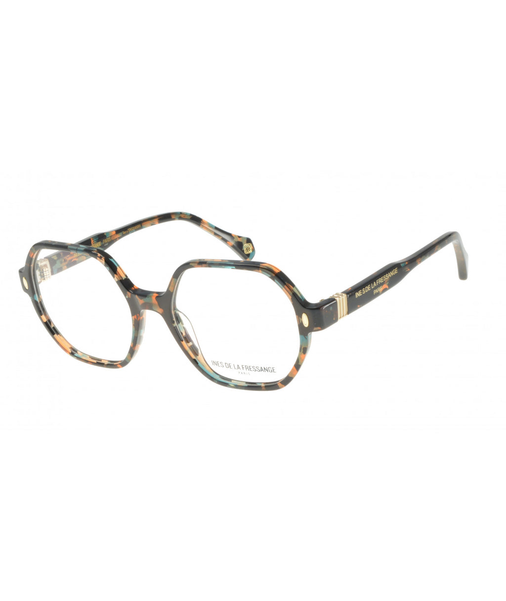 Inès de la Fressange Paris MAUREEN c1 orange marble eyeglass frame
